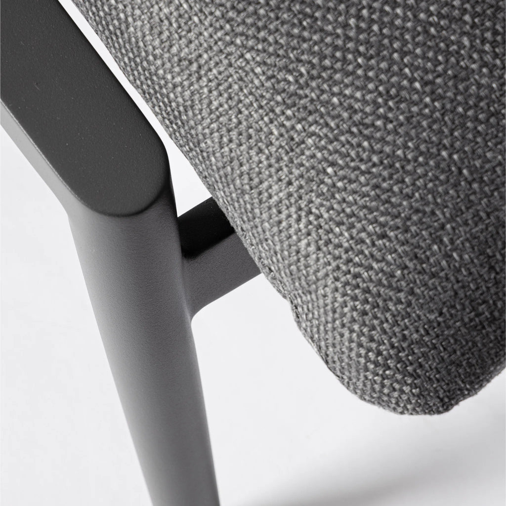 IBISCO Lounge Chair with Footstool in Antracite - Bizzotto | Milola