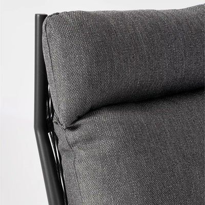 IBISCO Lounge Chair with Footstool in Antracite - Bizzotto | Milola