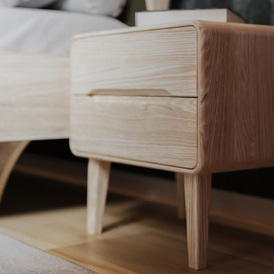 LYS - Bedside Table with 2 Drawers | Milola