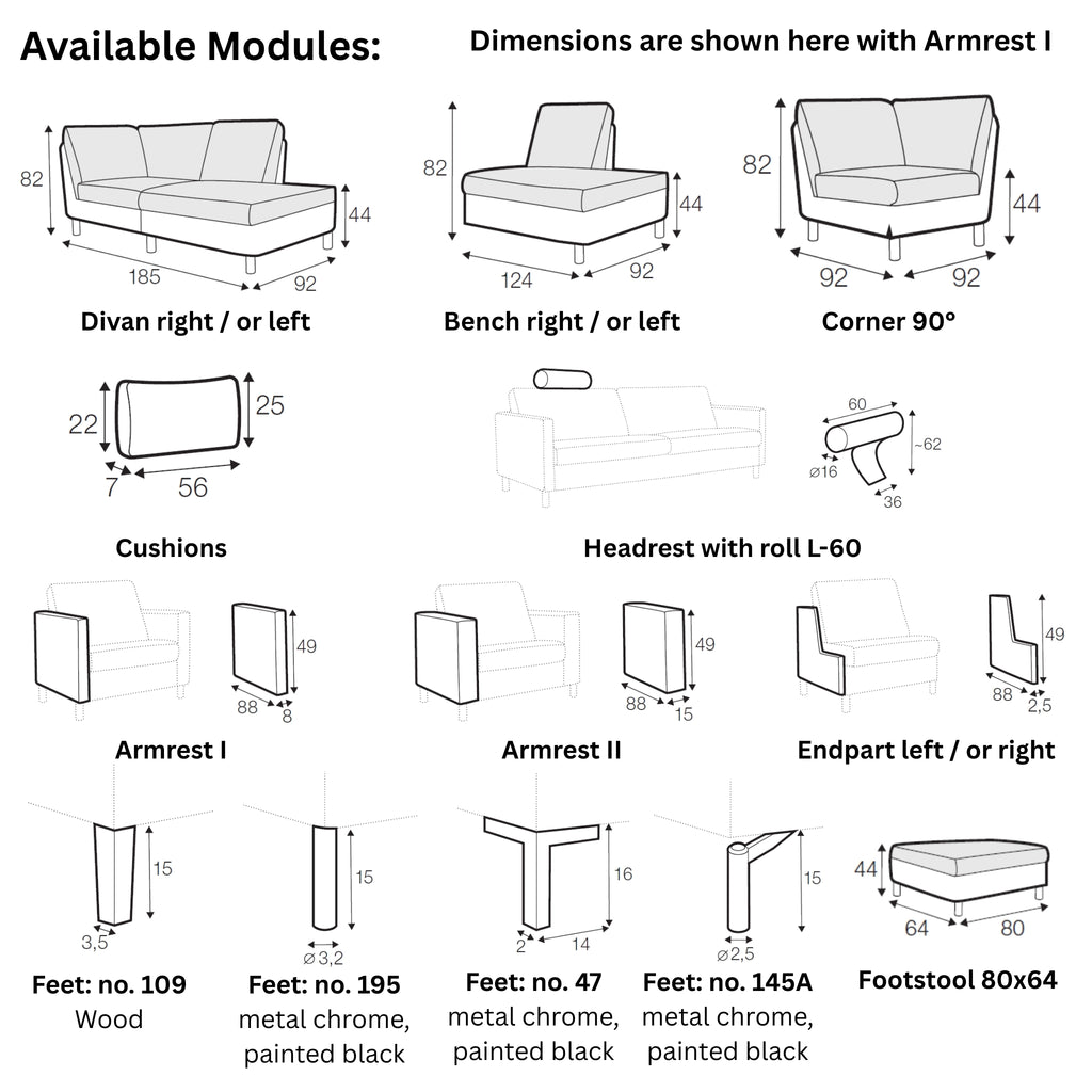 IMPULSE Sofa Modules - Sits | Milola
