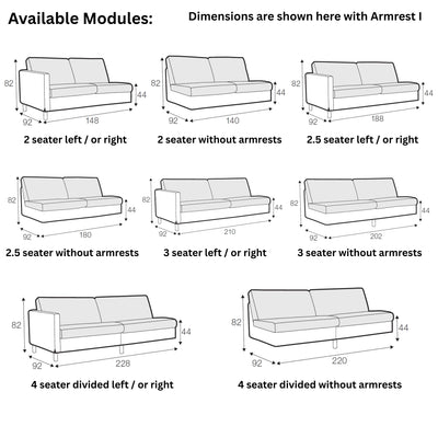 IMPULSE Sofa Modules - Sits | Milola