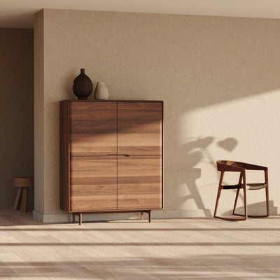 INVITO Highboard in Walnut Natural Oil - Artisan | Milola