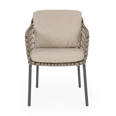 IVISSA Outdoor Dining Chair in Beige - Bizzotto | Milola