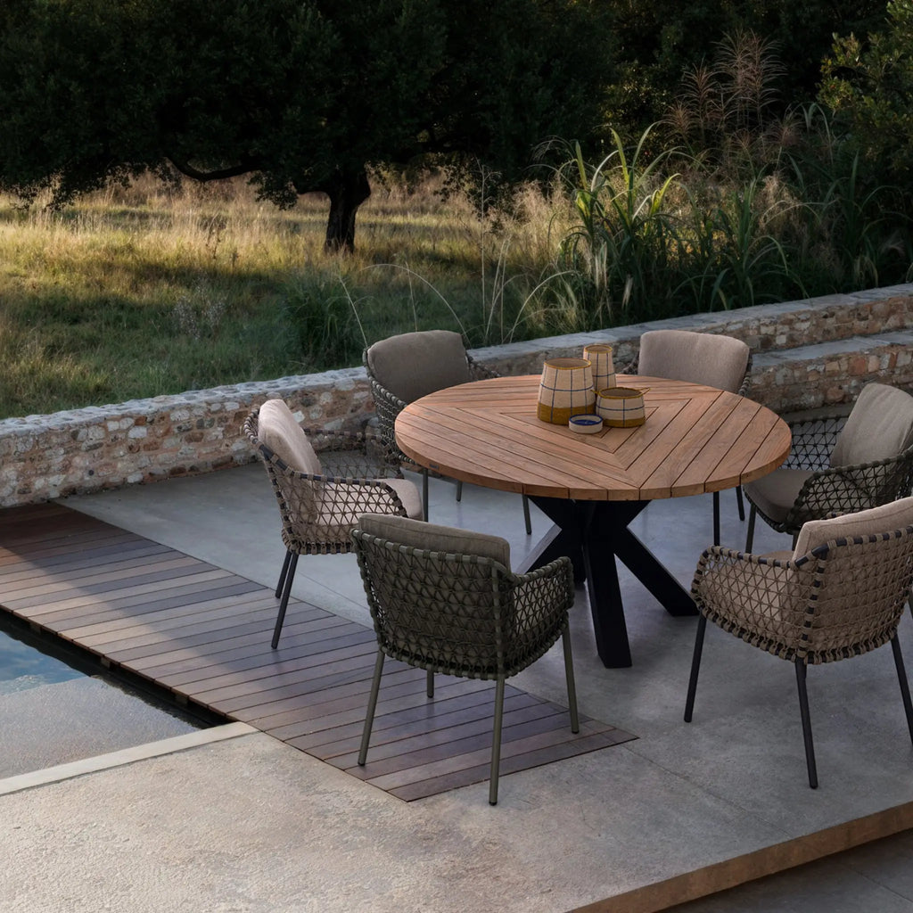 IVISSA Outdoor Dining Chair in Green - Bizzotto | Milola