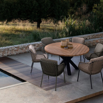 IVISSA Outdoor Dining Chair in Green - Bizzotto | Milola