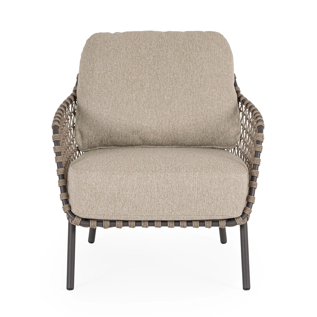 IVISSA Outdoor Lounge Chairs in Beige - Bizzotto | Milola