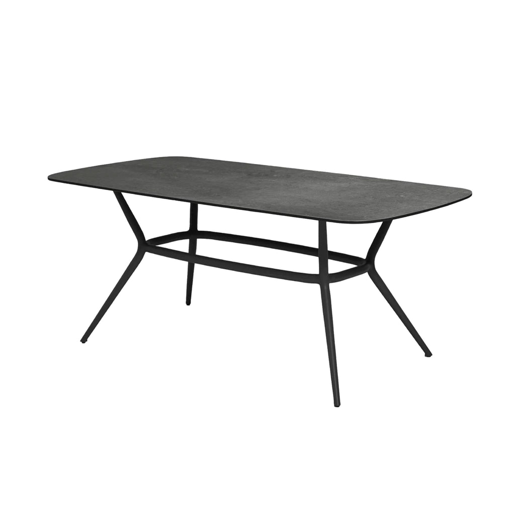 JOY - Aluminium Dining Table in Lava Grey - Modern & Elegant - Cane-Line | Milola