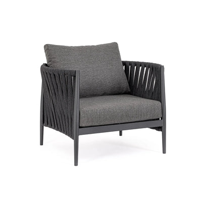 JACINTA Outdoor Sofa Set in Charcoal - Bizzotto | Milola