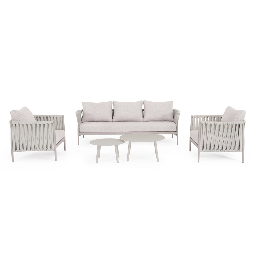 JACINTA Outdoor Sofa Set in Moon Sand - Bizzotto | Milola