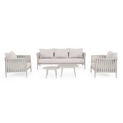 JACINTA Outdoor Sofa Set in Moon Sand - Bizzotto | Milola