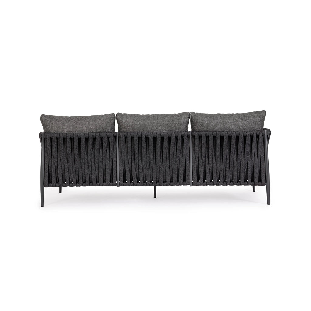 JACINTA Outdoor Sofa Set in Charcoal - Bizzotto | Milola