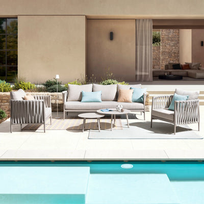 JACINTA Outdoor Sofa Set in Moon Sand - Bizzotto | Milola