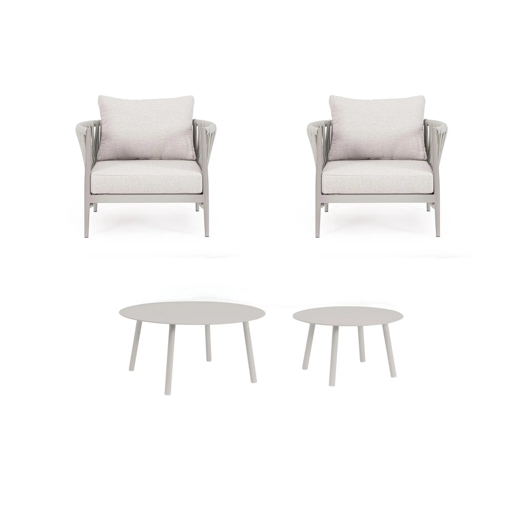JACINTA Ensemble de chaises longues d'extérieur - NOUVEAU - OUTLET