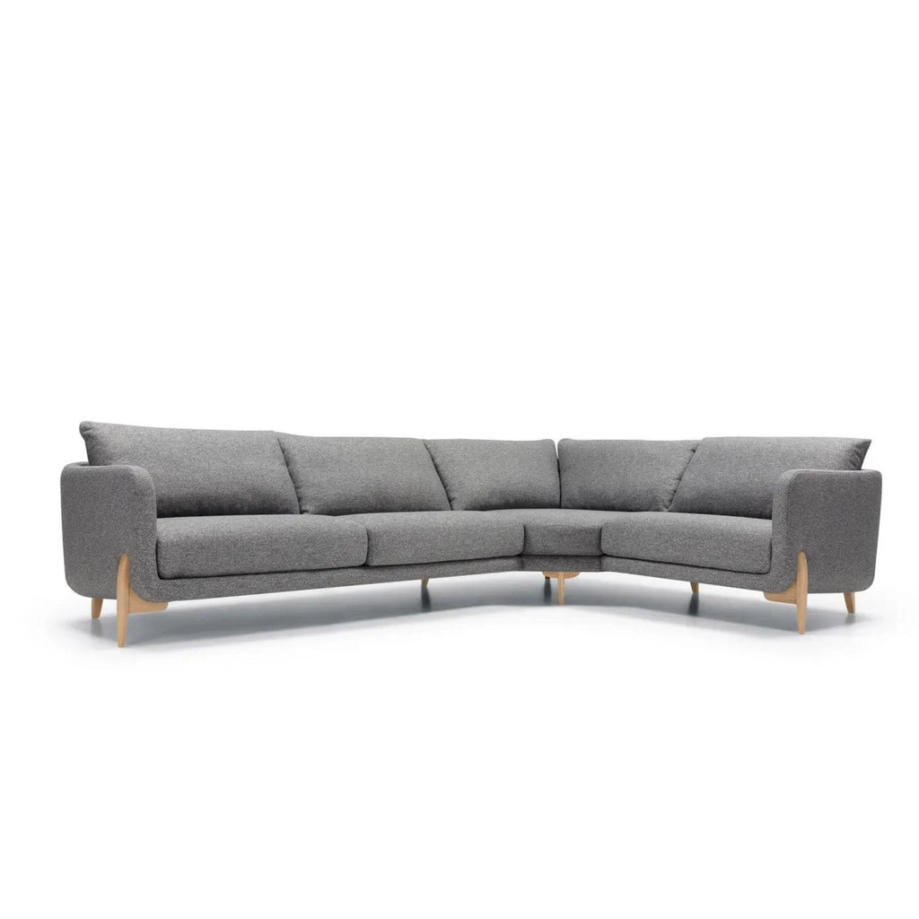 JEENY Corner Sofa - Elegant Modular Sofa in Steel - SITS | Milola