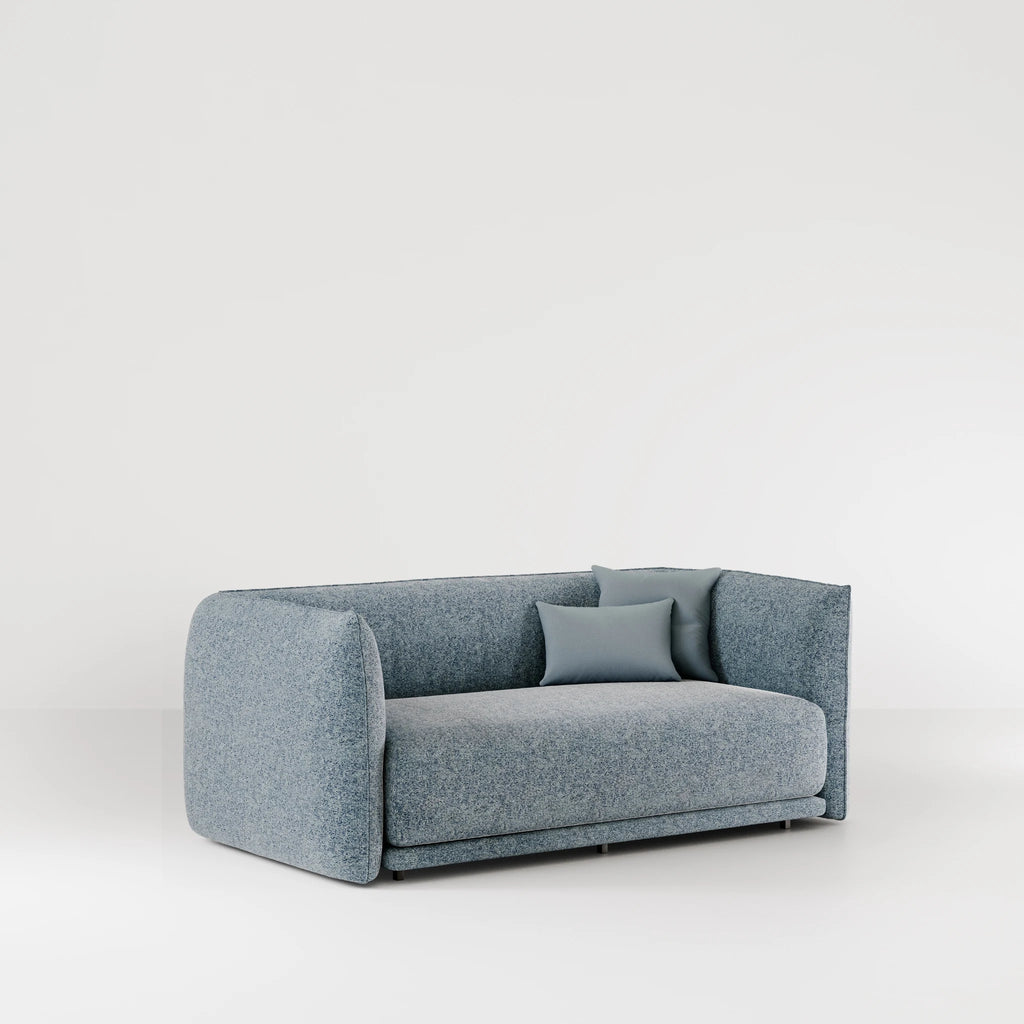JILL Day Bed - Upholstered Day Bed in Grey Blue - Bolzan | Milola