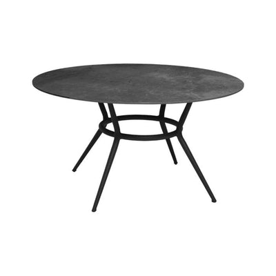 JOY - Round Outdoor Dining Table - Aluminium/Laminate/Ceramic/Teak - CaneLine | Milola