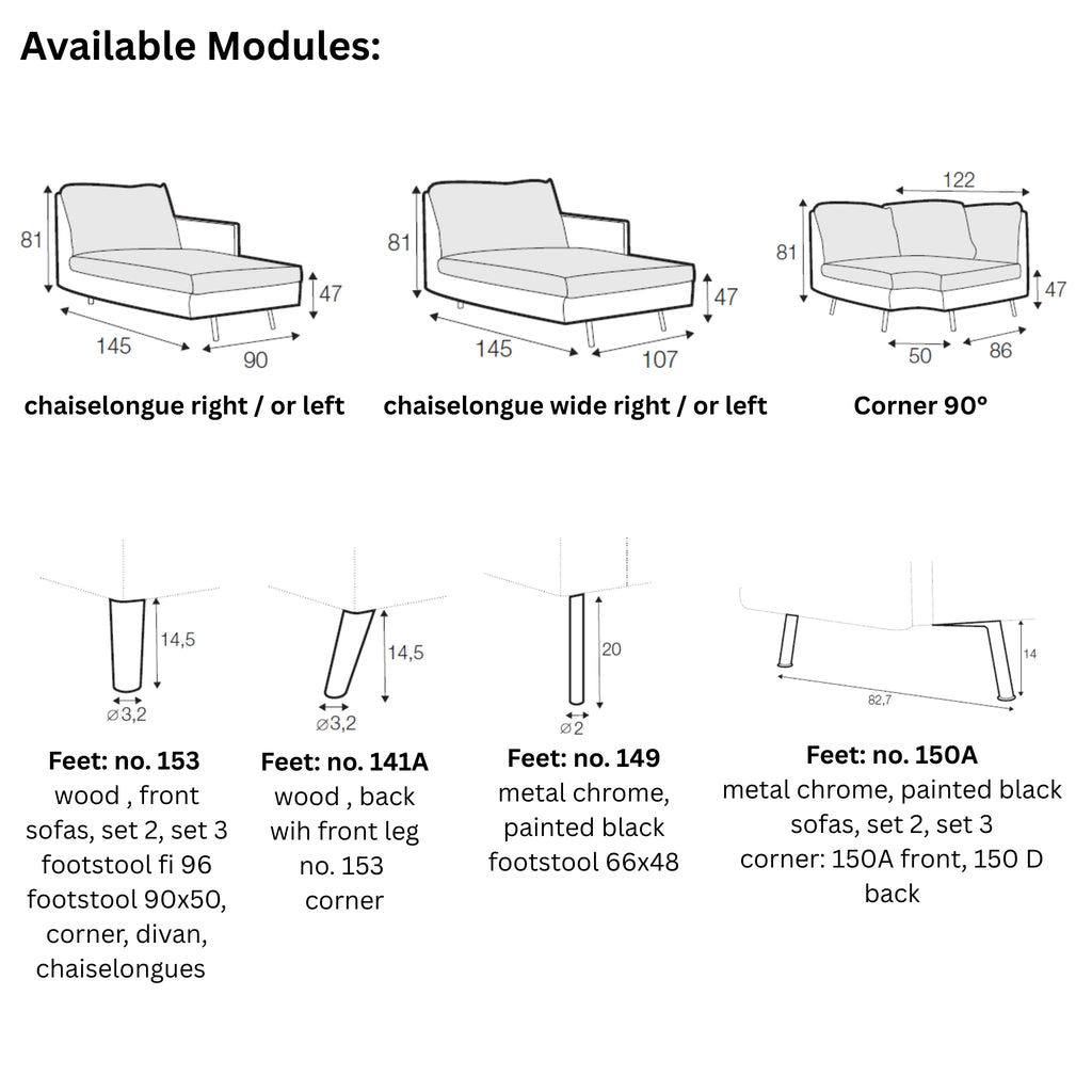 JULIA Sofa Modules - Sits | Milola