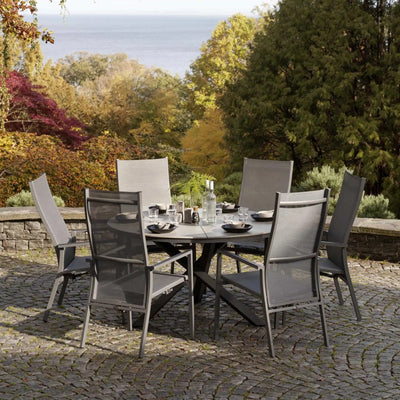 KENORA - Outdoor Dining Set, incl. 6 Chairs - Brafab | Milola