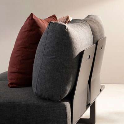 KONNOR Outdoor Corner Sofa Set in Charcoal - Bizzotto | Milola