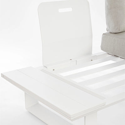 KONNOR Outdoor Corner Sofa Set in White - Bizzotto | Milola