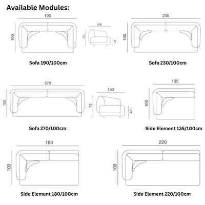 KAMARI Modular Sofa Configuration - Twils | Milola