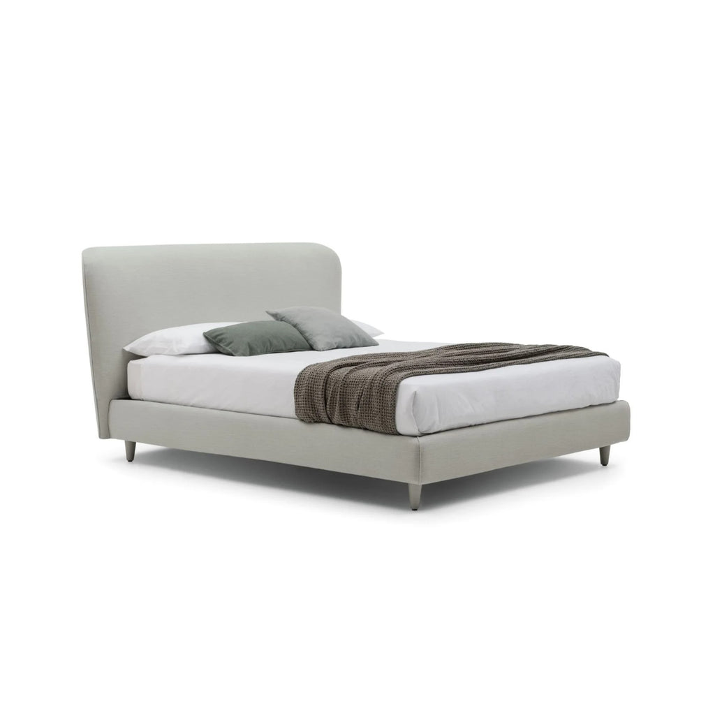 Karol Storage Bed - Luxurious Bed in Light Grey - Bolzan | Milola
