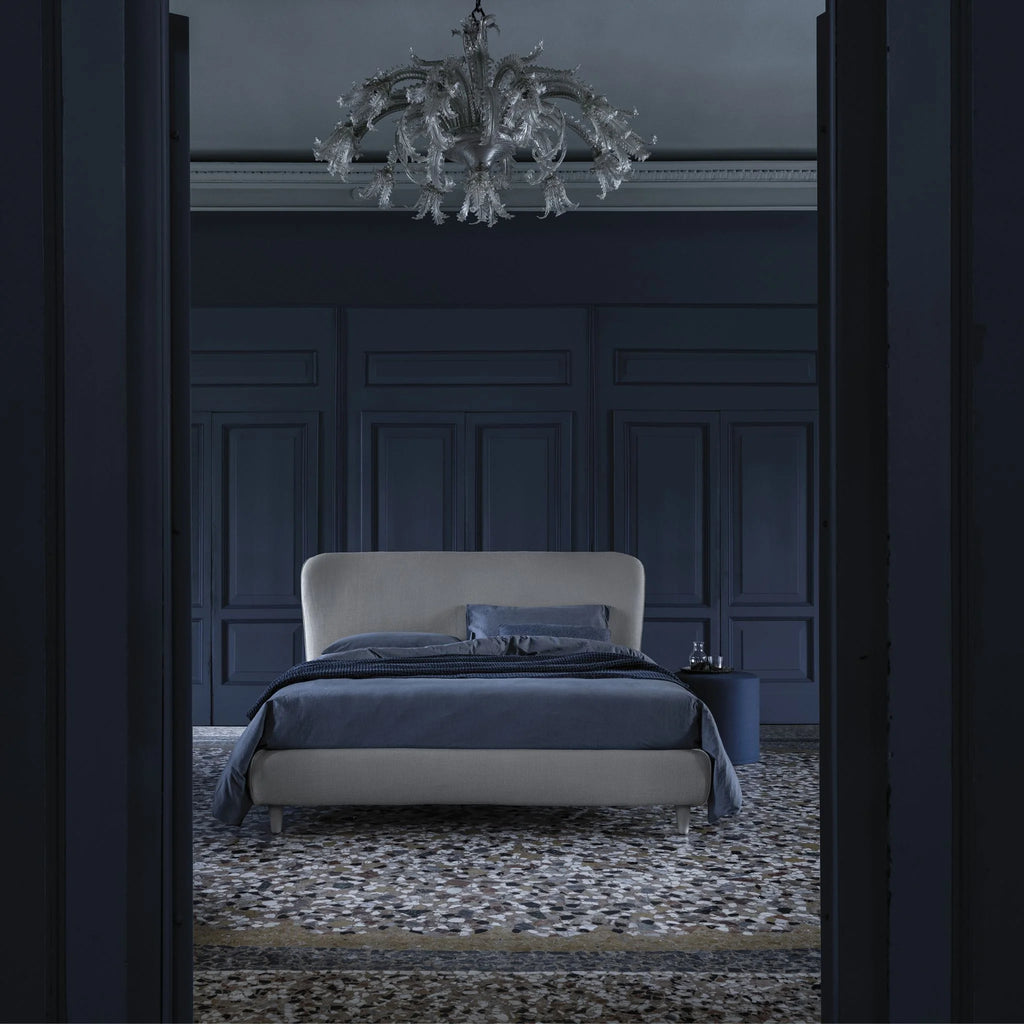 Karol Storage Bed - Luxurious Bed in Light Grey - Bolzan | Milola