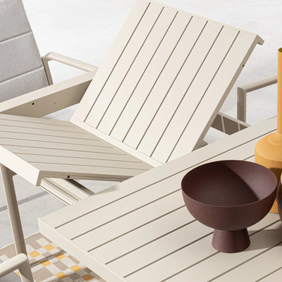 KIPLIN Square Extendable Outdoor Dining Table Set in Rastin - Bizzotto | Milola