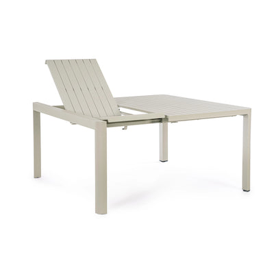 KIPLIN Square Extendable Outdoor Dining Table Set in Rastin - Bizzotto | Milola