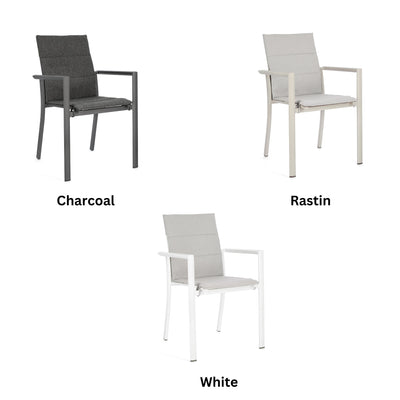 KIPLIN Square Extendable Outdoor Dining Table Set Chairs - Bizzotto | Milola