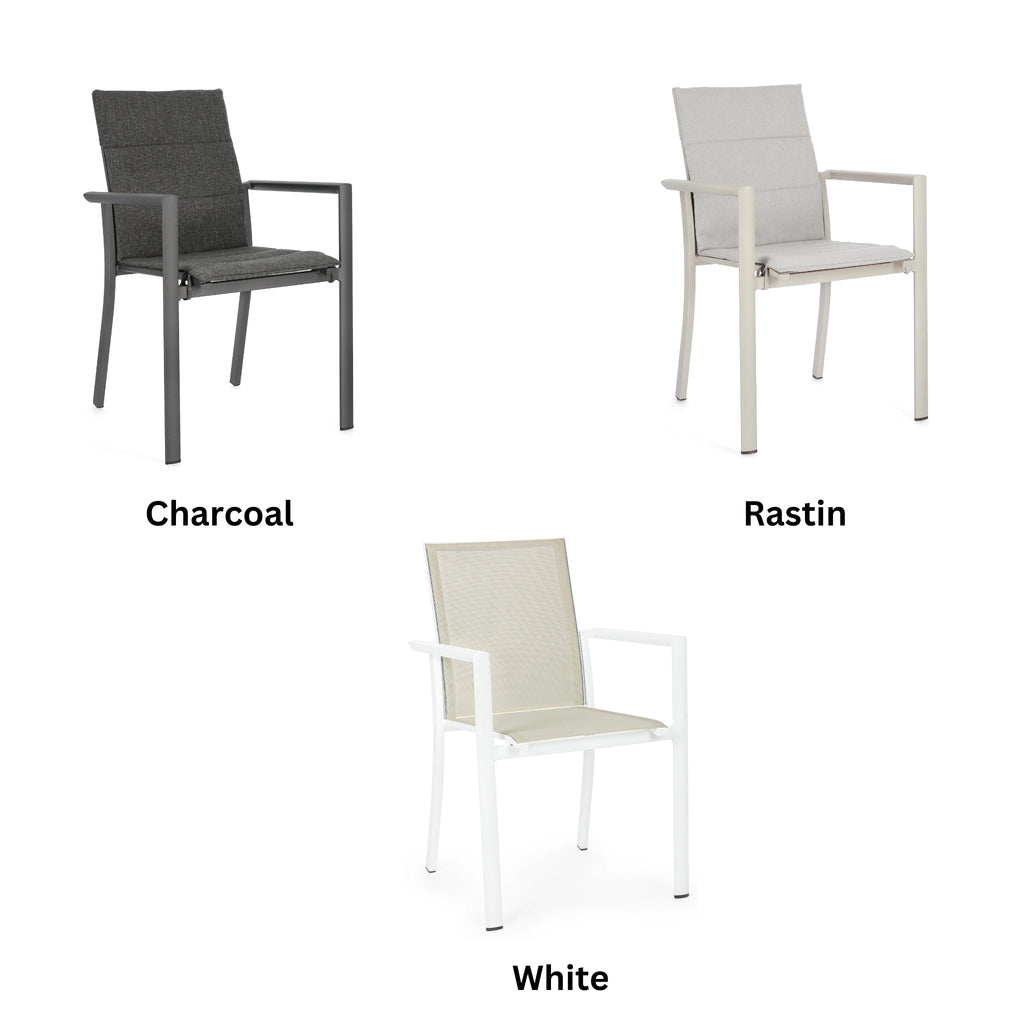 KIPLIN Square Extendable Outdoor Dining Table Set Chairs - Bizzotto | Milola