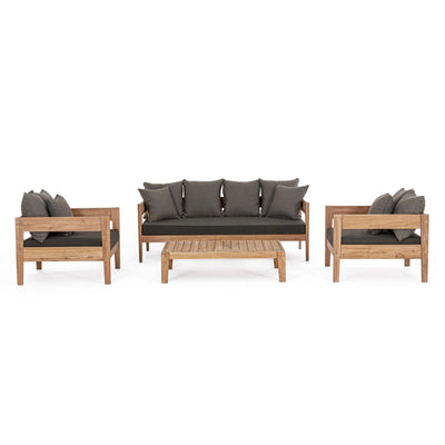 KOBO 3 Seater Outdoor Sofa Set in Brown - Bizzotto | Milola