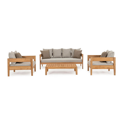 KOBO 3 Seater Outdoor Sofa Set in Natural - Bizzotto | Milola