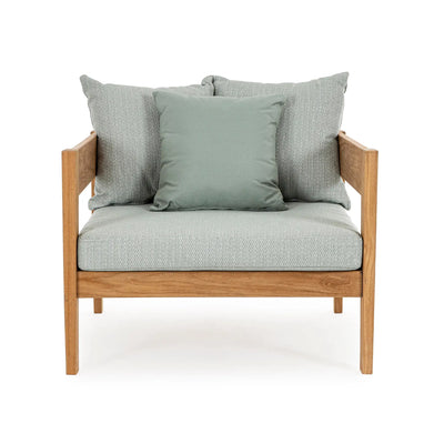 KOBO Outdoor Lounge Chair in Aqua - Bizzotto | Milola