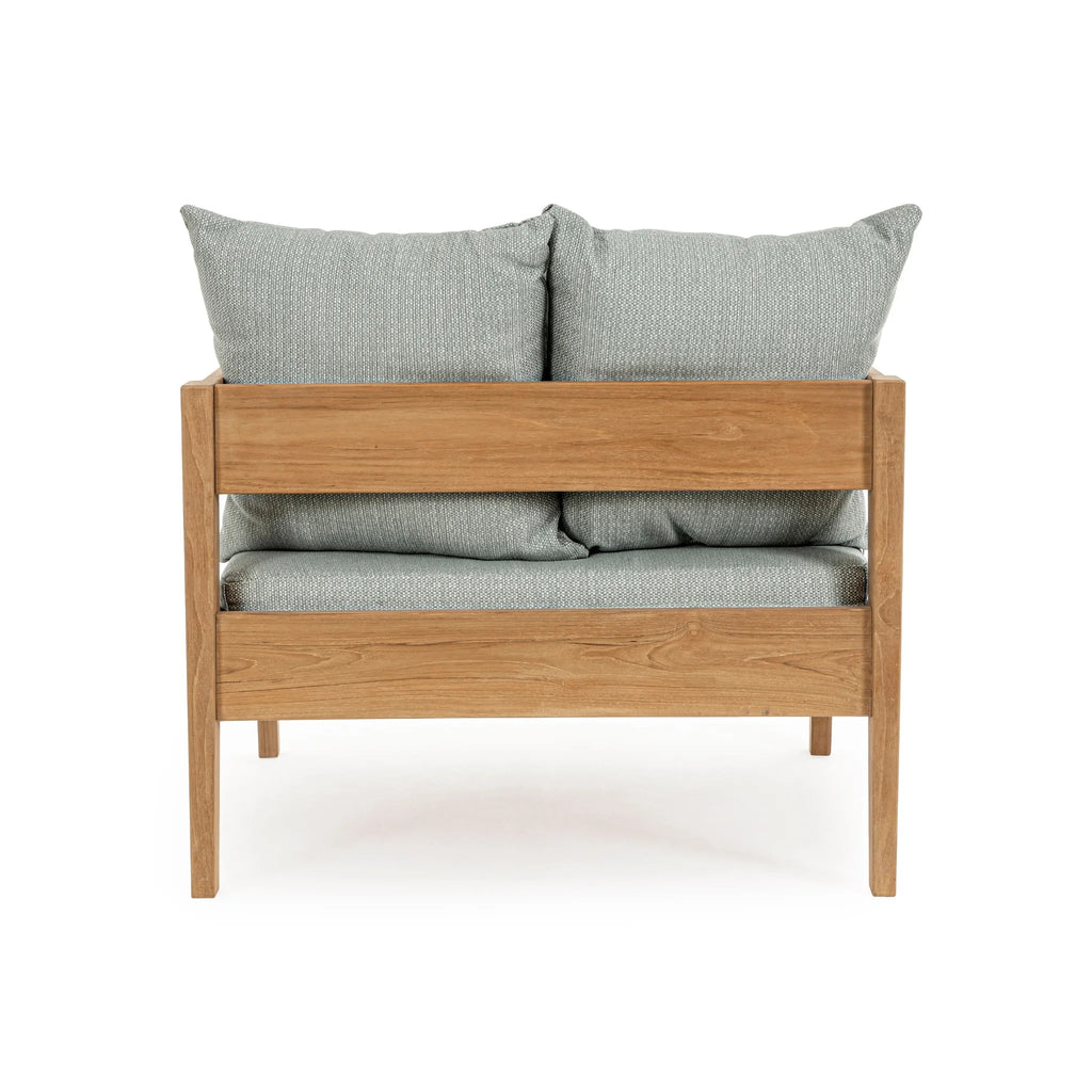 KOBO Outdoor Lounge Chair in Aqua - Bizzotto | Milola