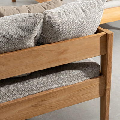 KOBO Outdoor Lounge Chair in Natural - Bizzotto | Milola
