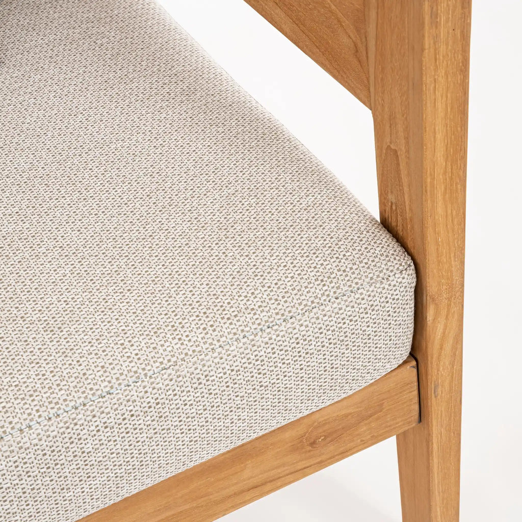 KOBO Outdoor Lounge Chair in Natural - Bizzotto | Milola