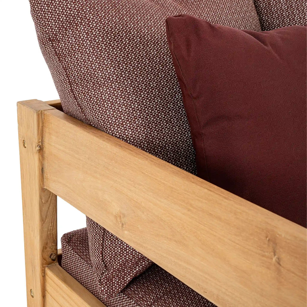 KOBO Outdoor Lounge Chair in Wine - Bizzotto | Milola