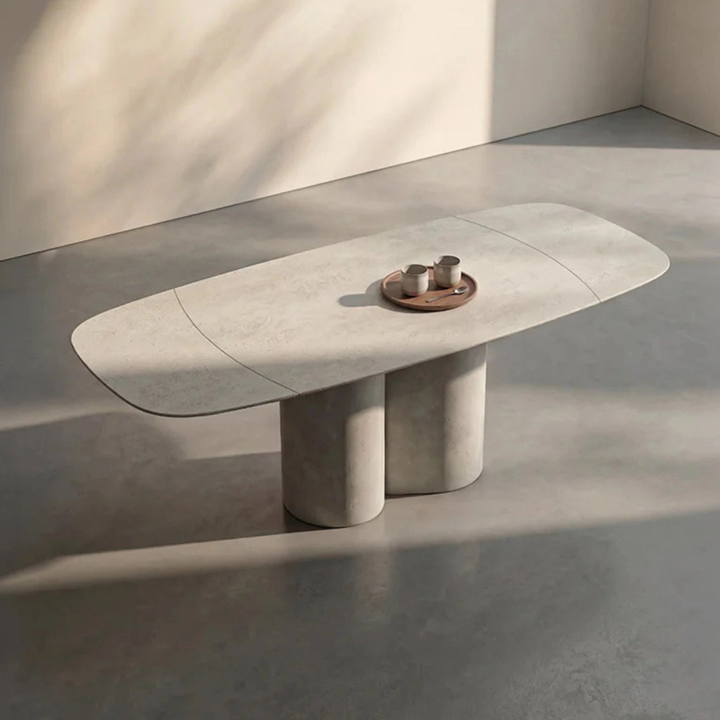 KOI Boatshape Extendable Dining Table