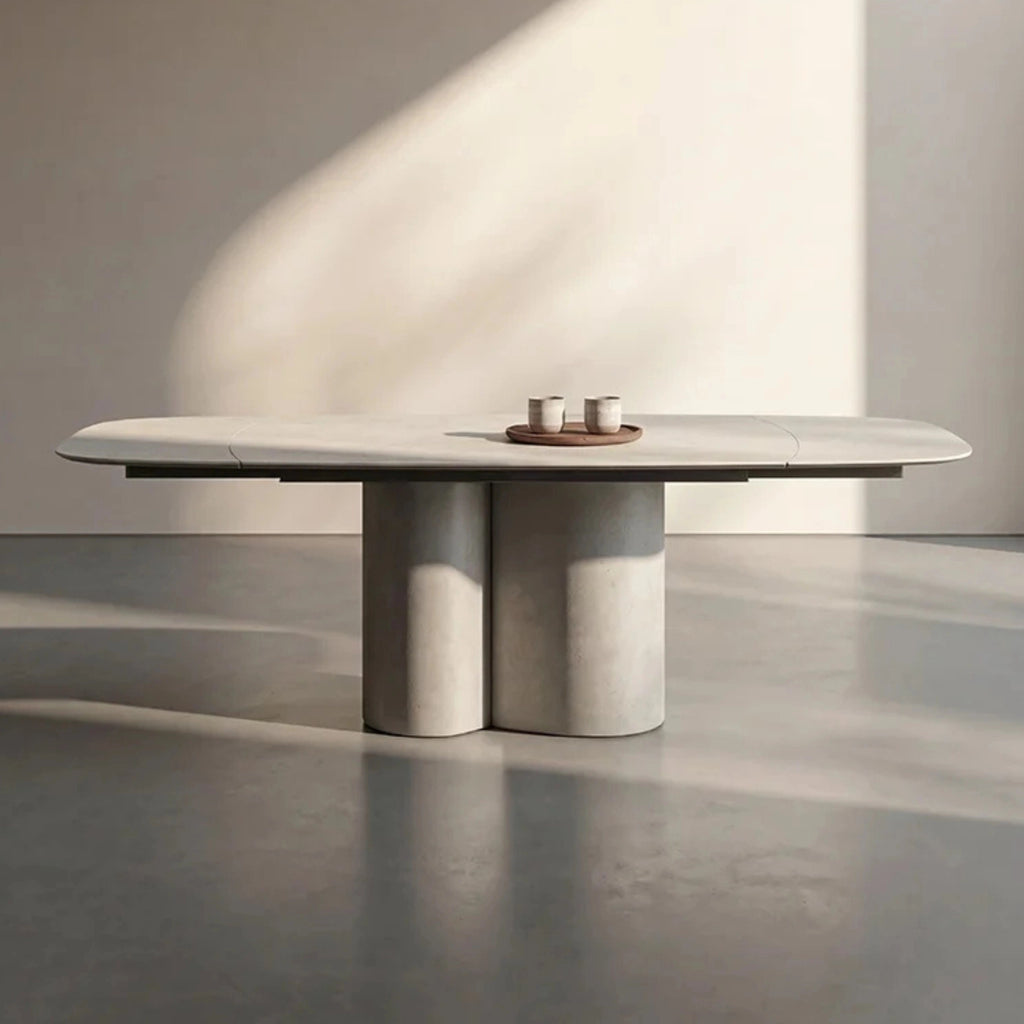 KOI Boatshape Extendable Dining Table