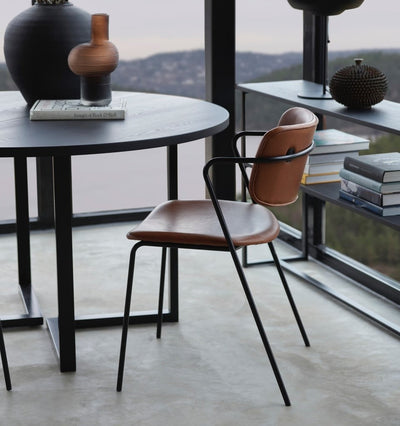 ZED-Dining Chair-Brown-Leather-Danform | Milola