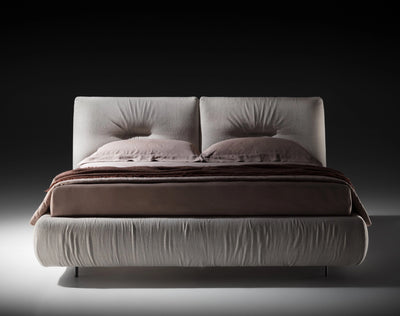KUMO H.28 Bed in Beige Sahara Col. 017 - Twils | Milola