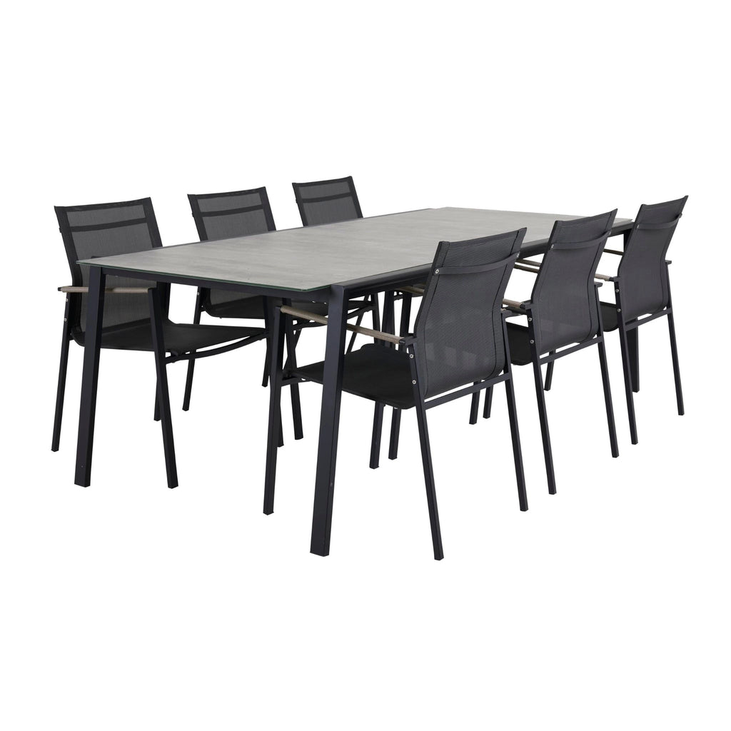 LYRA - Outdoor Dining Table - Glass & Aluminium - Brafab | Milola