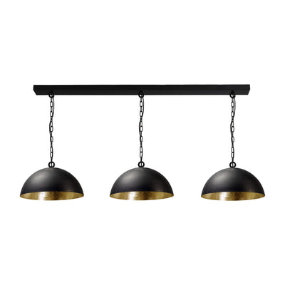 LARINO-Gunmetal-Ceiling- with 3 Lights | Milola