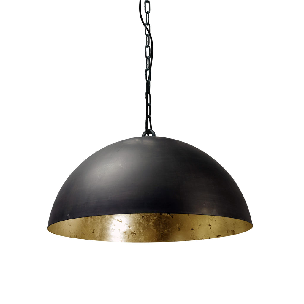 LARINO-Gunmetal-Ceiling Lights-in Brass | Milola