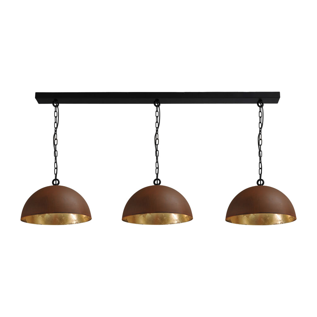 LARINO-Rust-Ceiling-3Lights | Milola