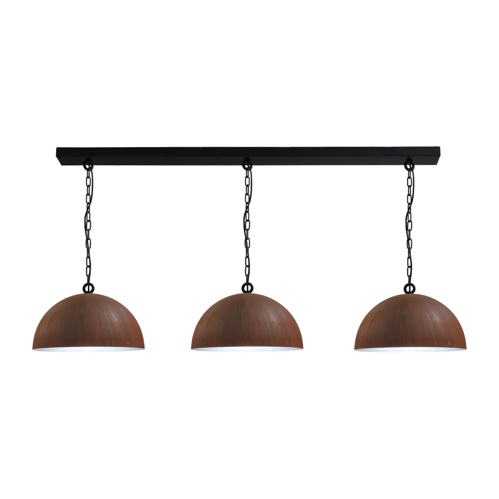 LARINO-Rust-Ceiling-3Lights | Milola