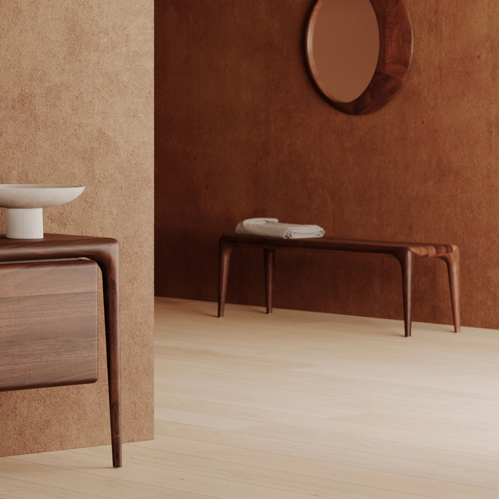 LATUS Bench in Walnut Natural Oil - Artisan | Milola