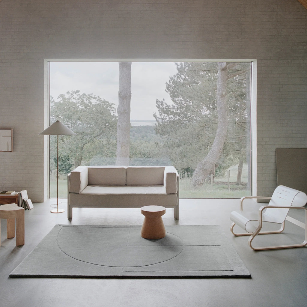 LINEAL POEM - Modern Rug in Moss - Linie Design | Milola