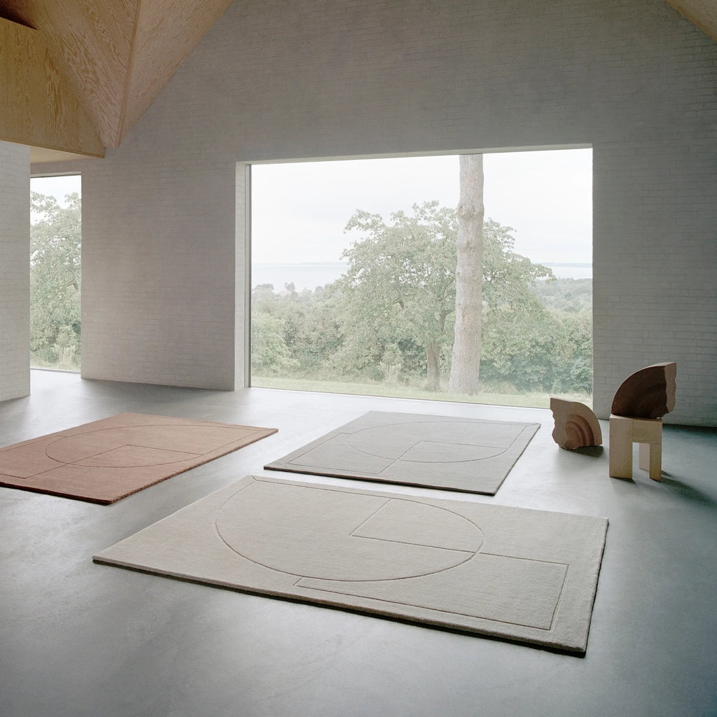 LINEAL POEM - Modern Rug in Beige - Linie Design | Milola